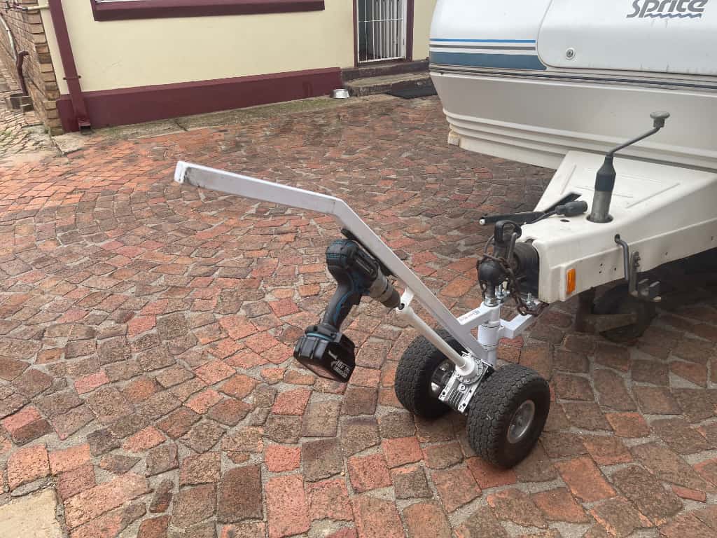 Side view of Eazy Move with cordless drill